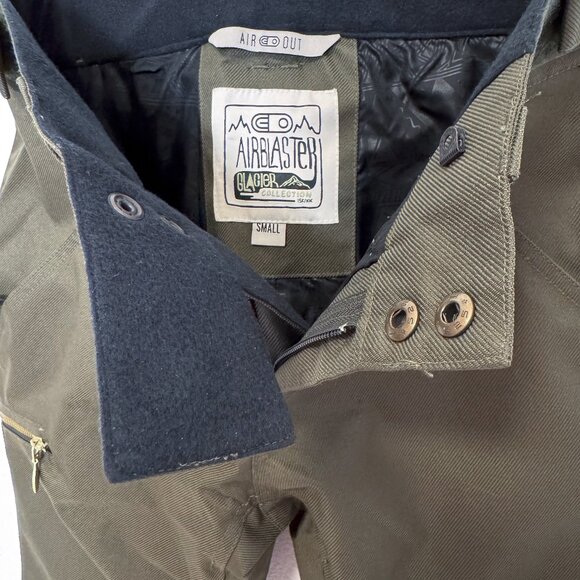 Airblaster Glacier Collection Olive Green Snowboard Pants Size Small - Picture 8 of 11